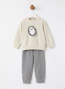 Hedgehog Two-Piece Set | Sesamo/Acciaio