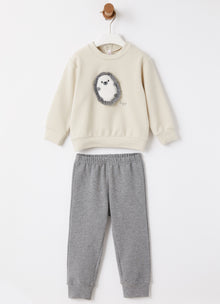 Hedgehog Two-Piece Set | Sesamo/Acciaio