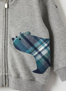 Flannel Bear Outfit | Grigio/Blue