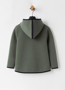 Hooded Bonded Jacket | Fir Green/Black