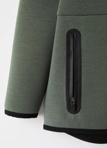 Hooded Bonded Jacket | Fir Green/Black