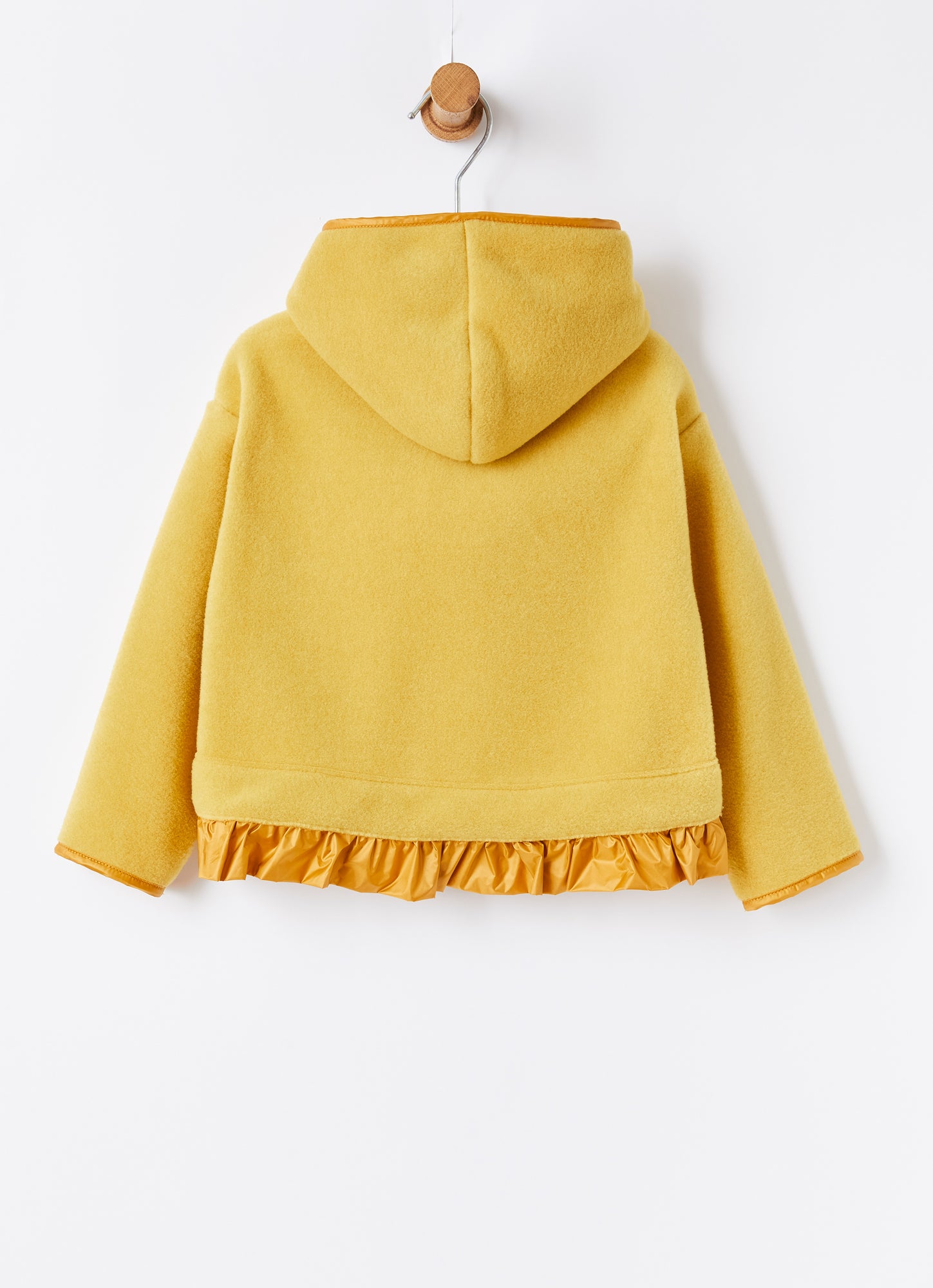 Fleece Jacket with Ruche | Yellow/Yellow