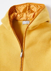 Fleece Jacket with Ruche | Yellow/Yellow