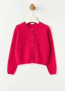 Cashmere Cardigan | Fuchsia