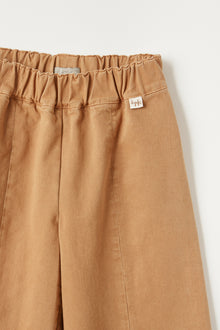 Gabardine Culotte Trousers | Beaver Brown