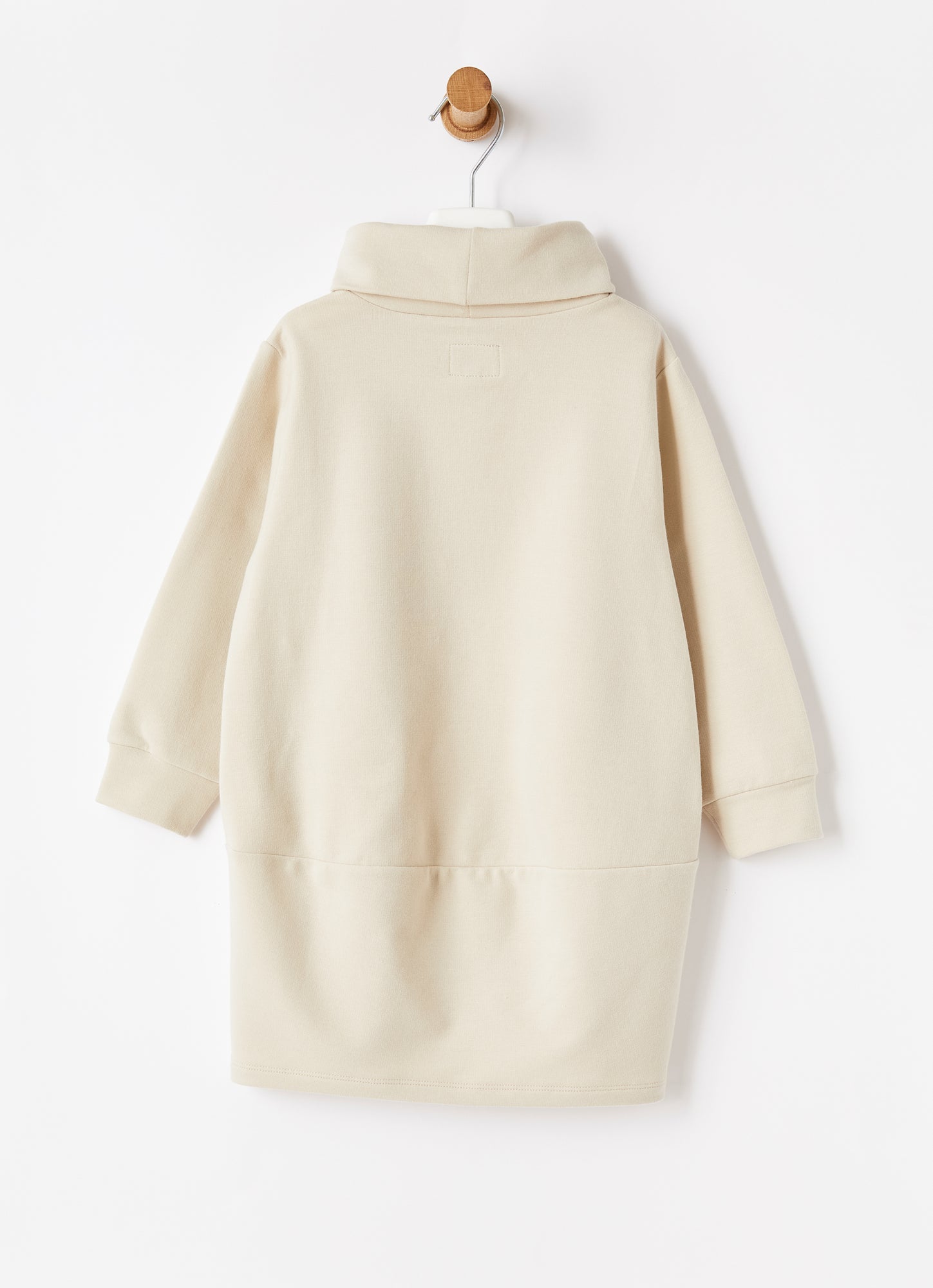 Floral Embroidery Fleece Dress | Sesamo/Rosa Bubble