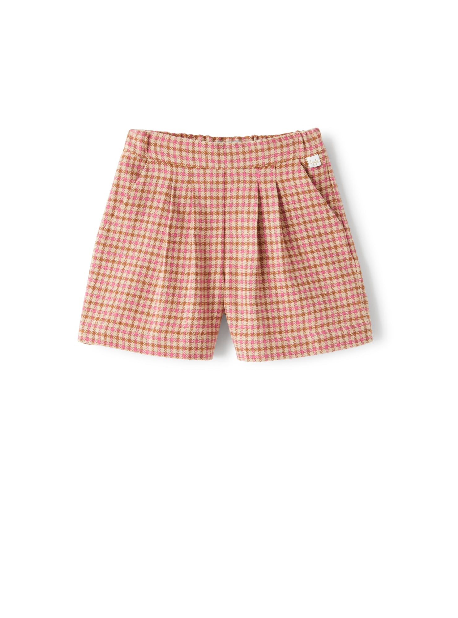 Check-Patterned Bermuda Shorts | Fuchsia