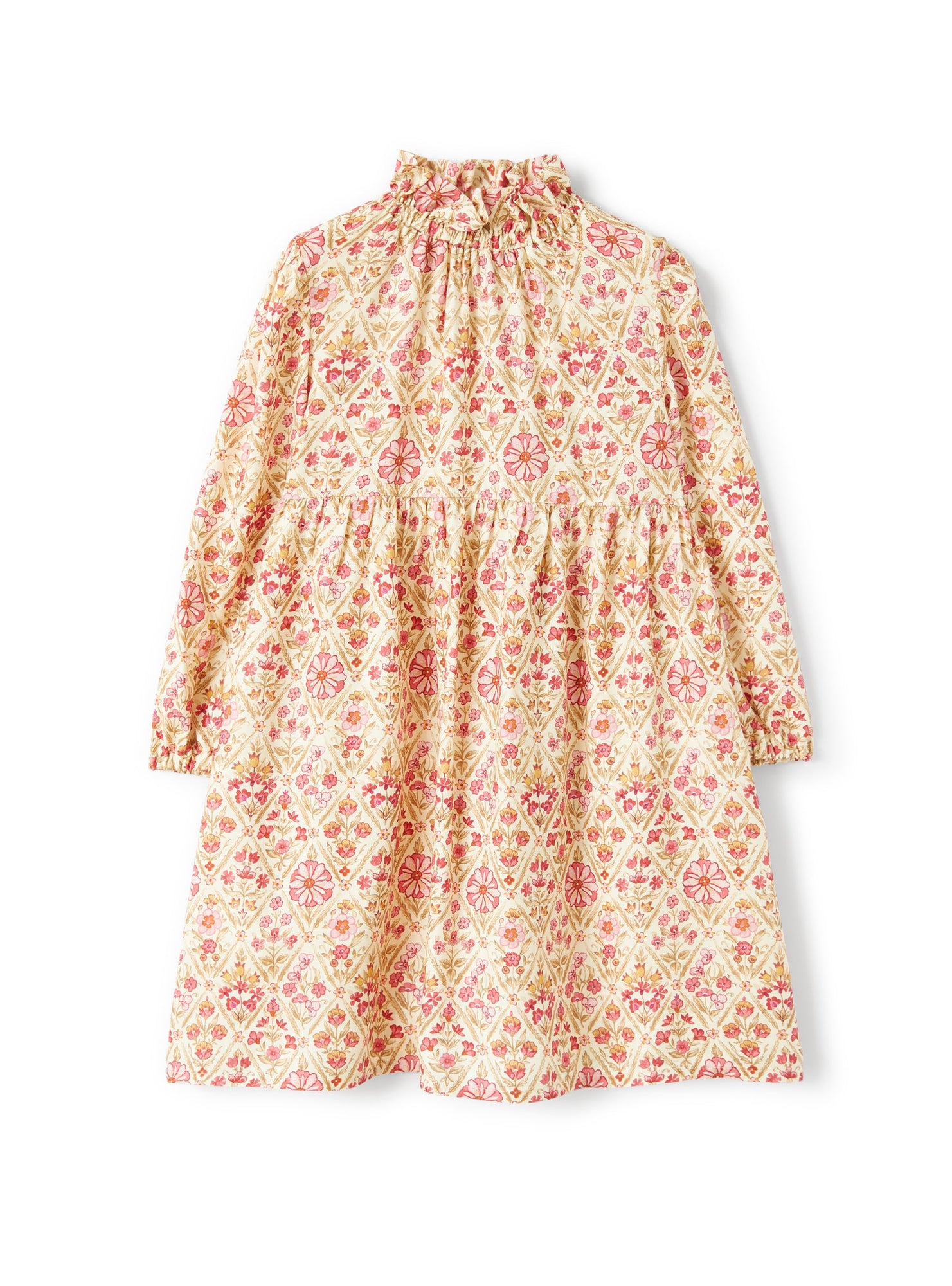 Dress in Floral-Printed Viscose | Giallo Acero