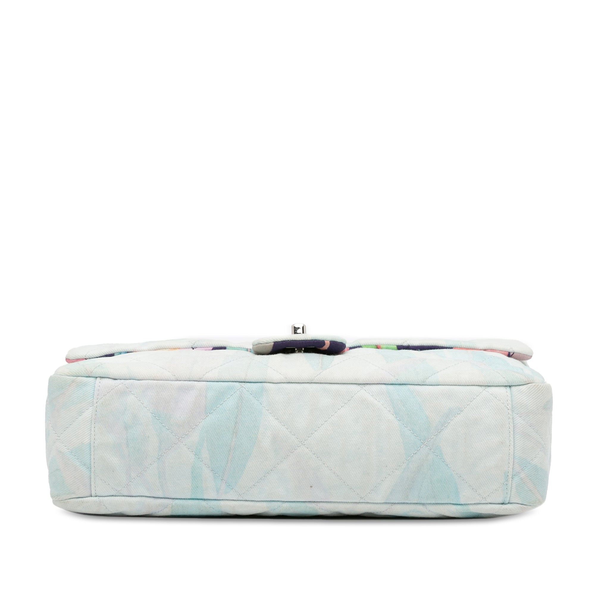 Chanel | Pre-Owned Quilted Jungle Jeans Flap | Blue/Light Blue