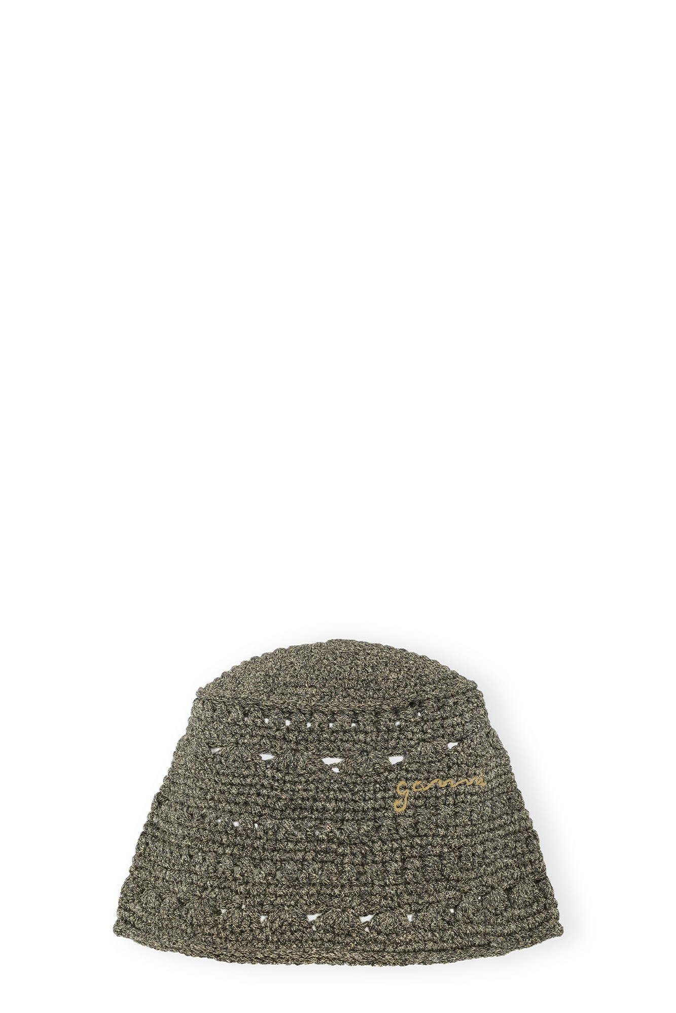 Cotton Crochet Bucket Hat | Black