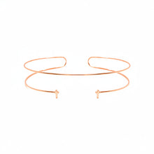 Cross Slip-On Choker - Markdown 1162 | 18K Rose Gold-Plated