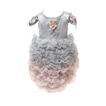 Girl | Mia Grey and Ombré Cupcake Tulle Dress | Gray x Pink