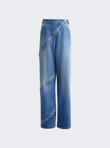 Women | ALAÏA | Spiral Pants Blue