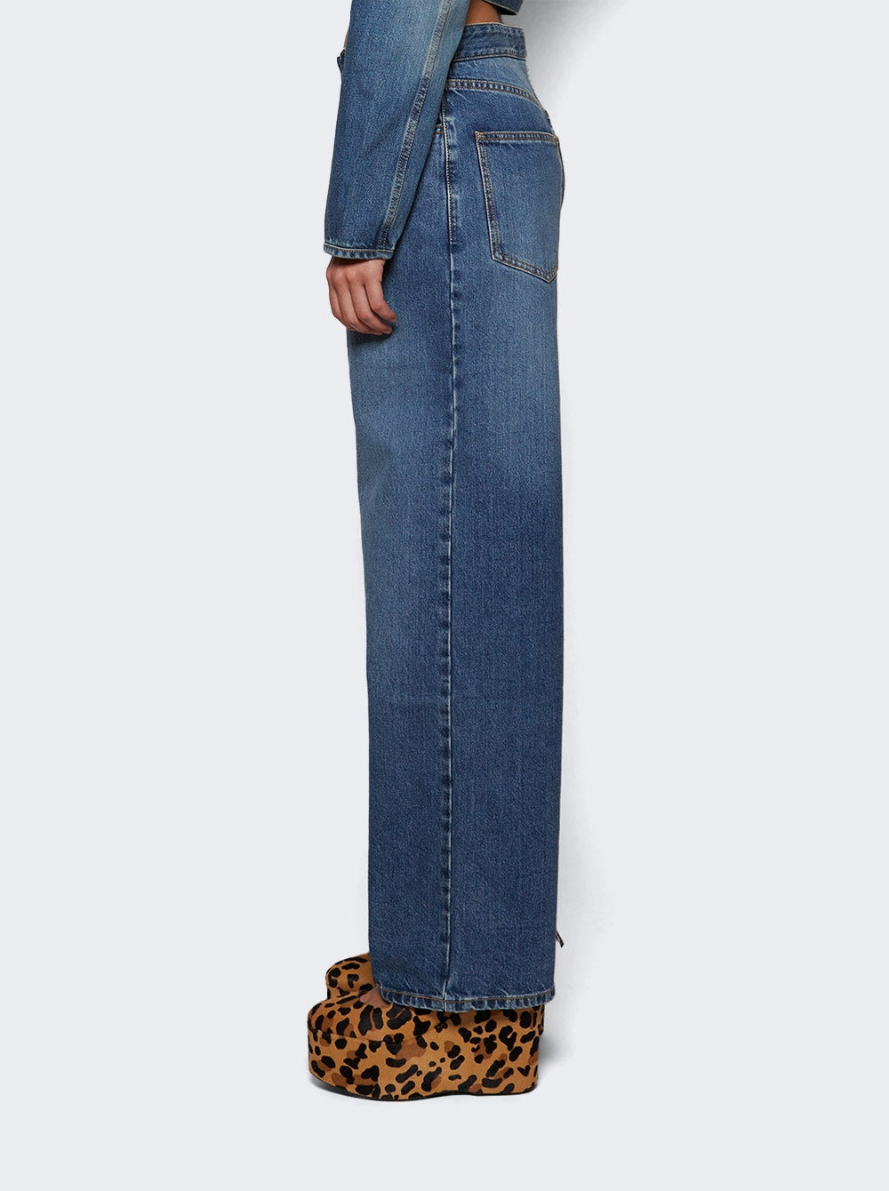 Women | ALAÏA | Spiral Pants Blue