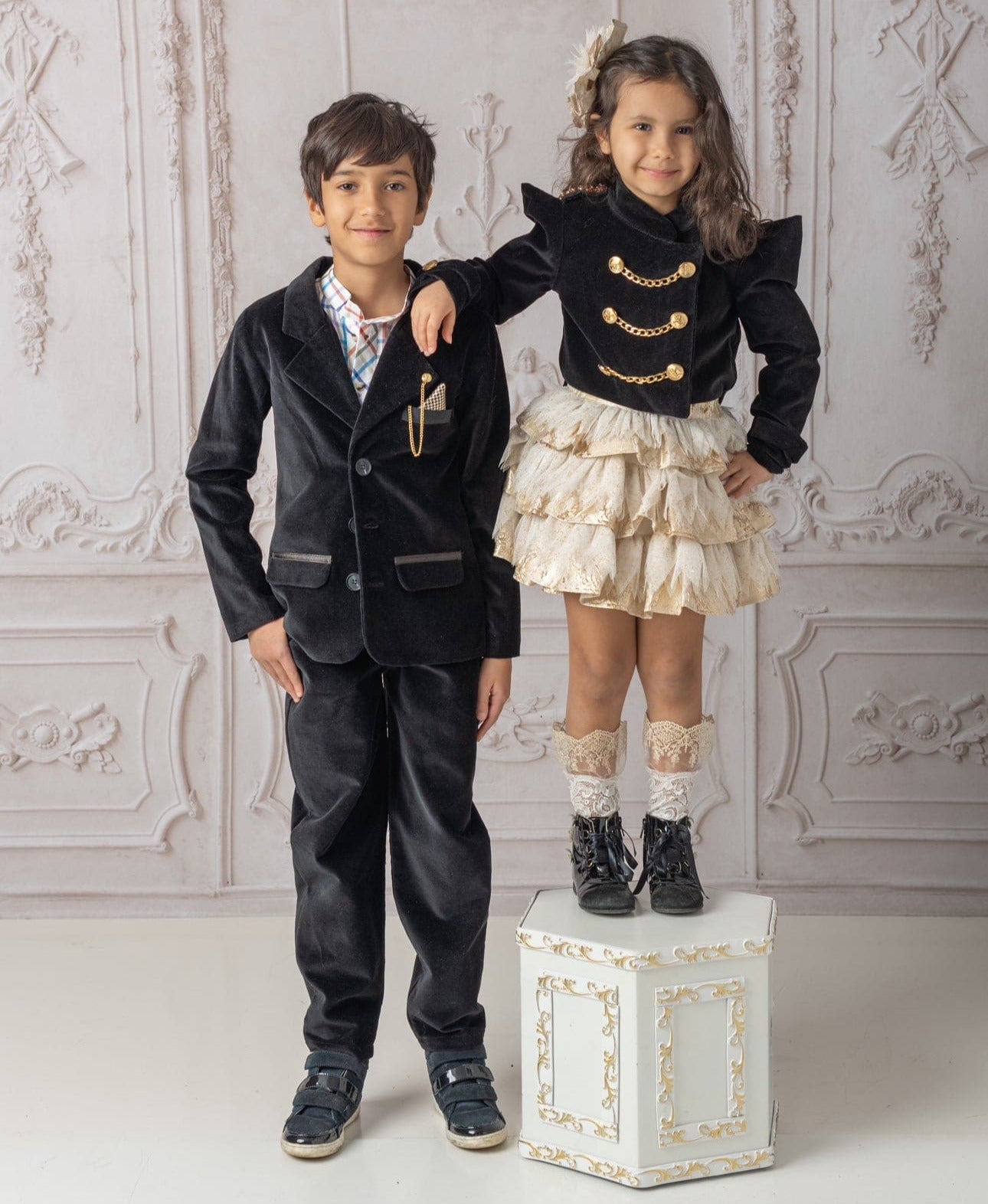 Girl | Charlie Velour Girls' Jacket | Black