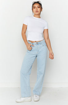 ABRAND A Slouch Jeans | Bleached Stone