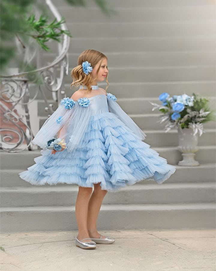 Girl | Alaska Baby Tulle Dress | Blue