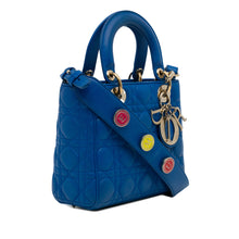 Dior | Pre-Owned Small Lambskin Cannage My ABC Lady | Blue/Dark Blue