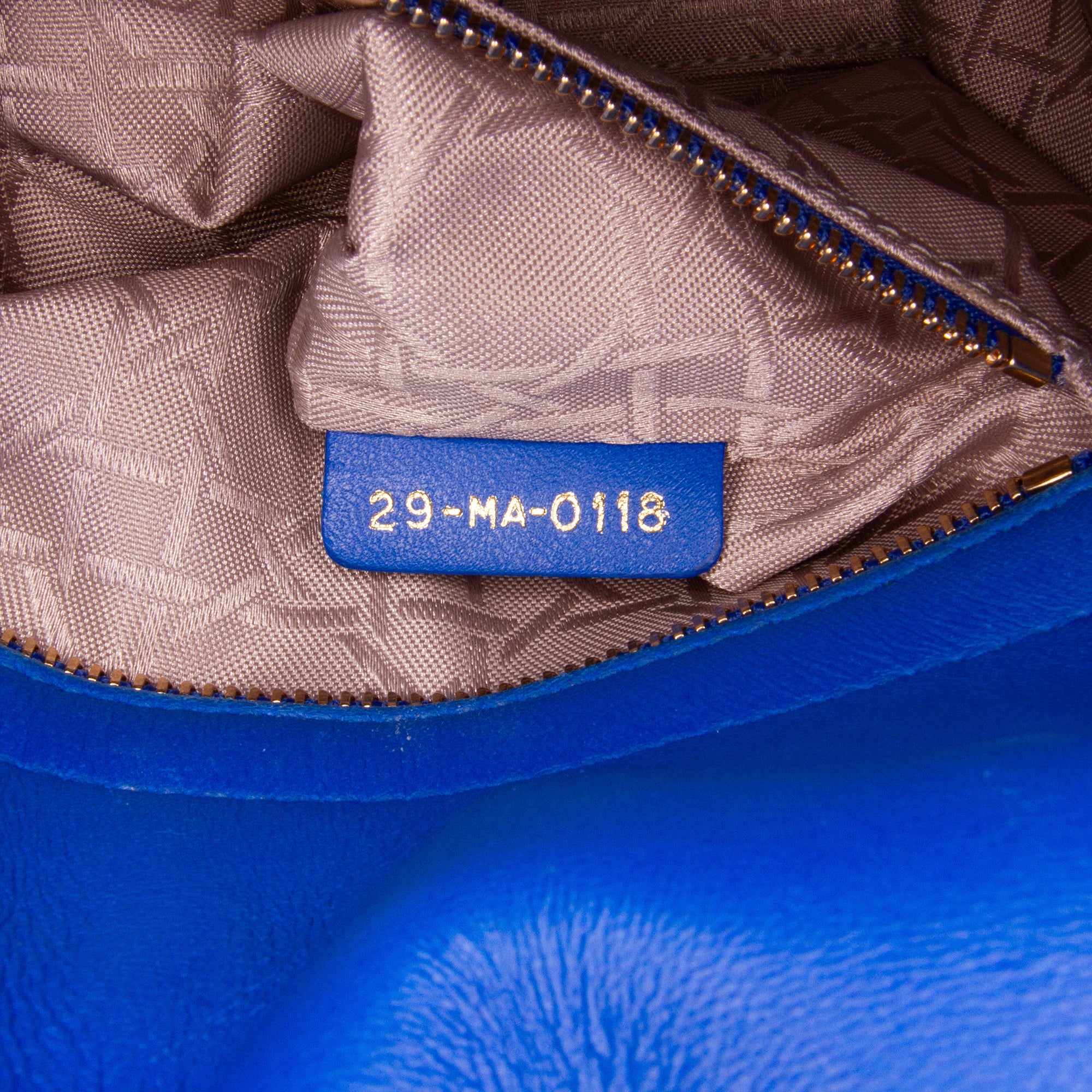 Dior | Pre-Owned Small Lambskin Cannage My ABC Lady | Blue/Dark Blue