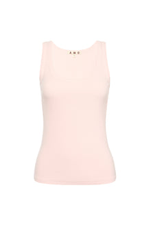 AMO Denim | Angel Rib Tank in Shimmer
