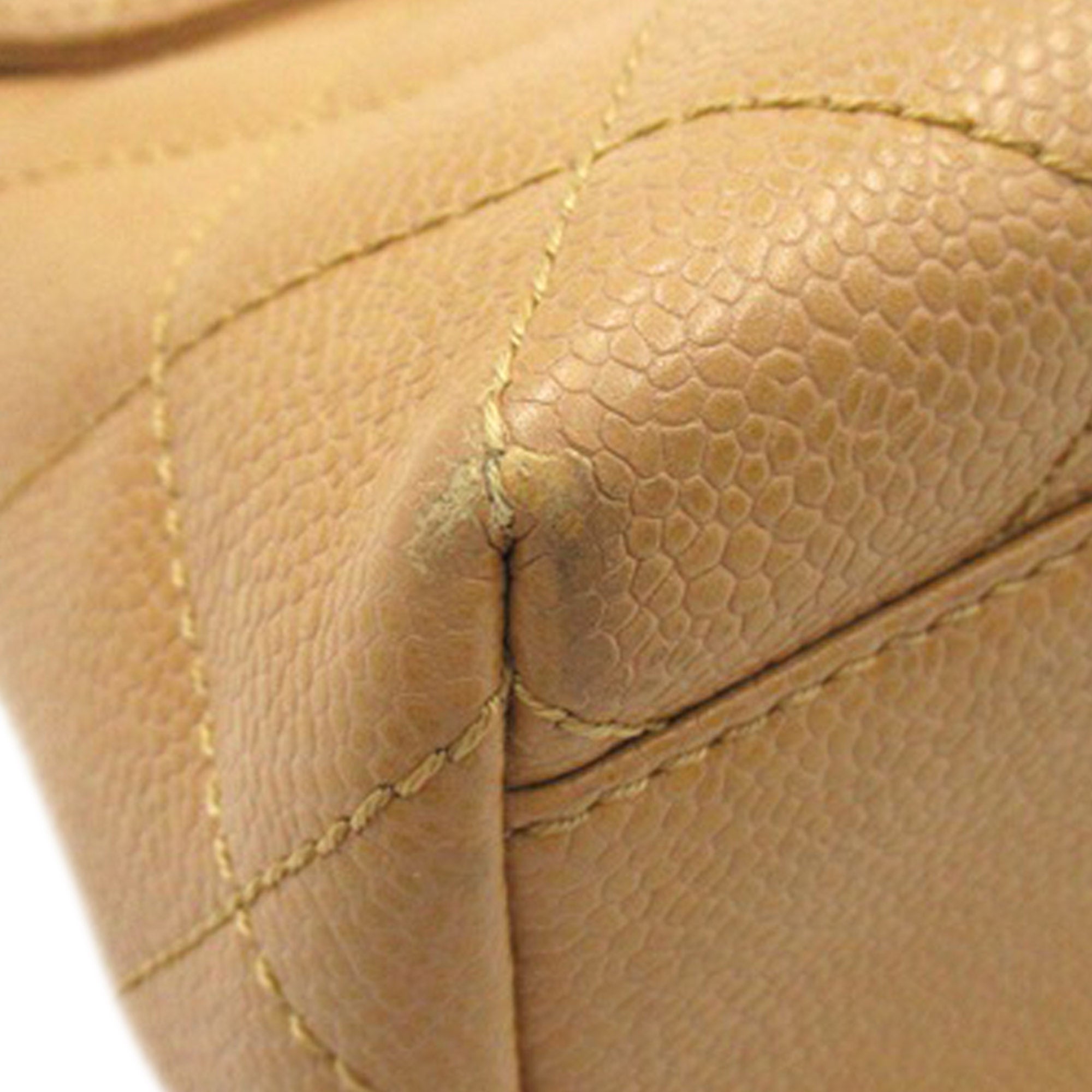 Chanel | Pre-Owned Caviar Kelly Top Handle Bag | Brown/Light Brown