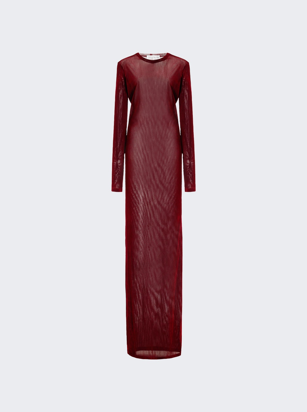 Women | Ludovic De Saint Sernin | Long Sheer Mesh Dress | Red