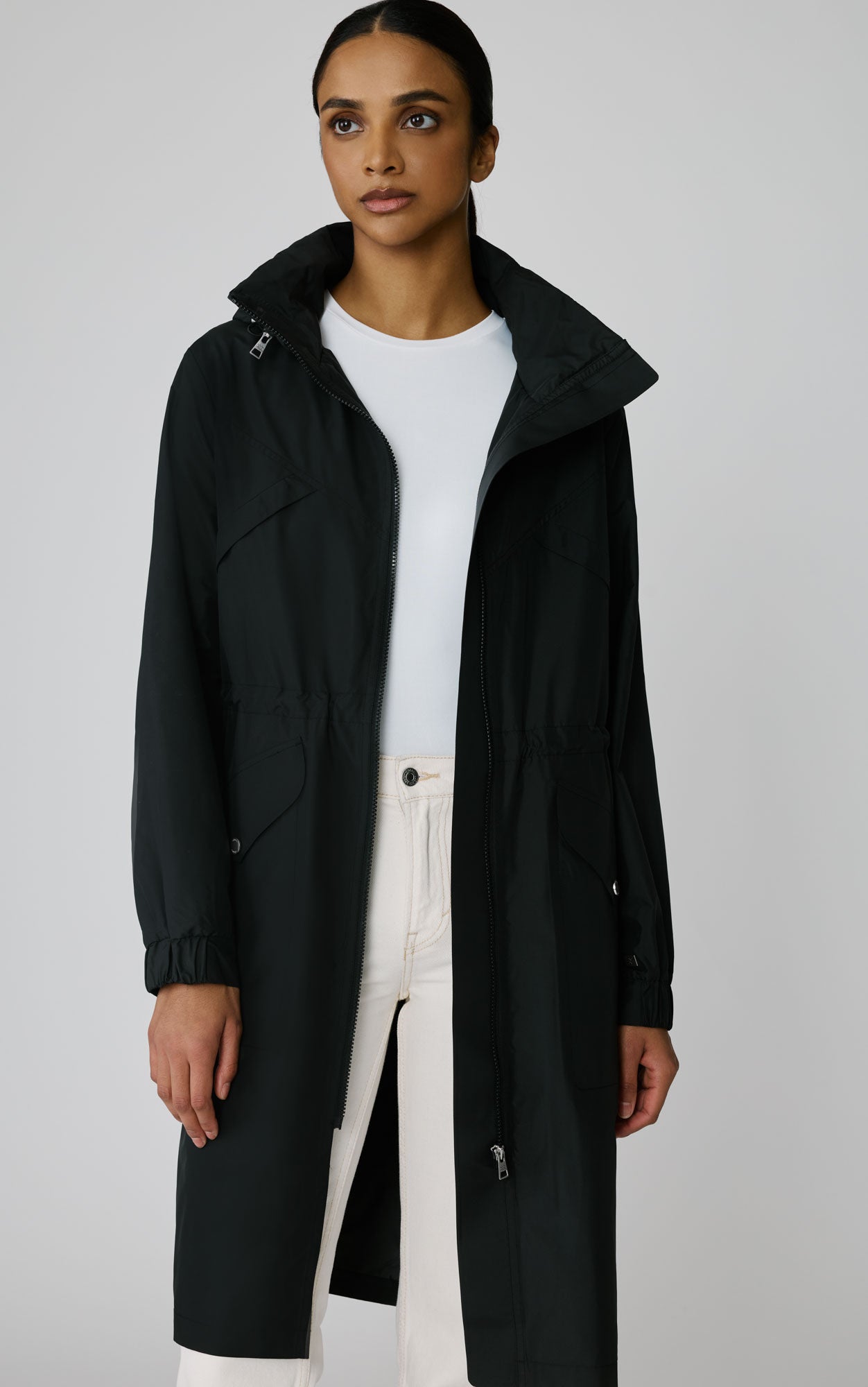 Azarya Packable Utility Coat | Black