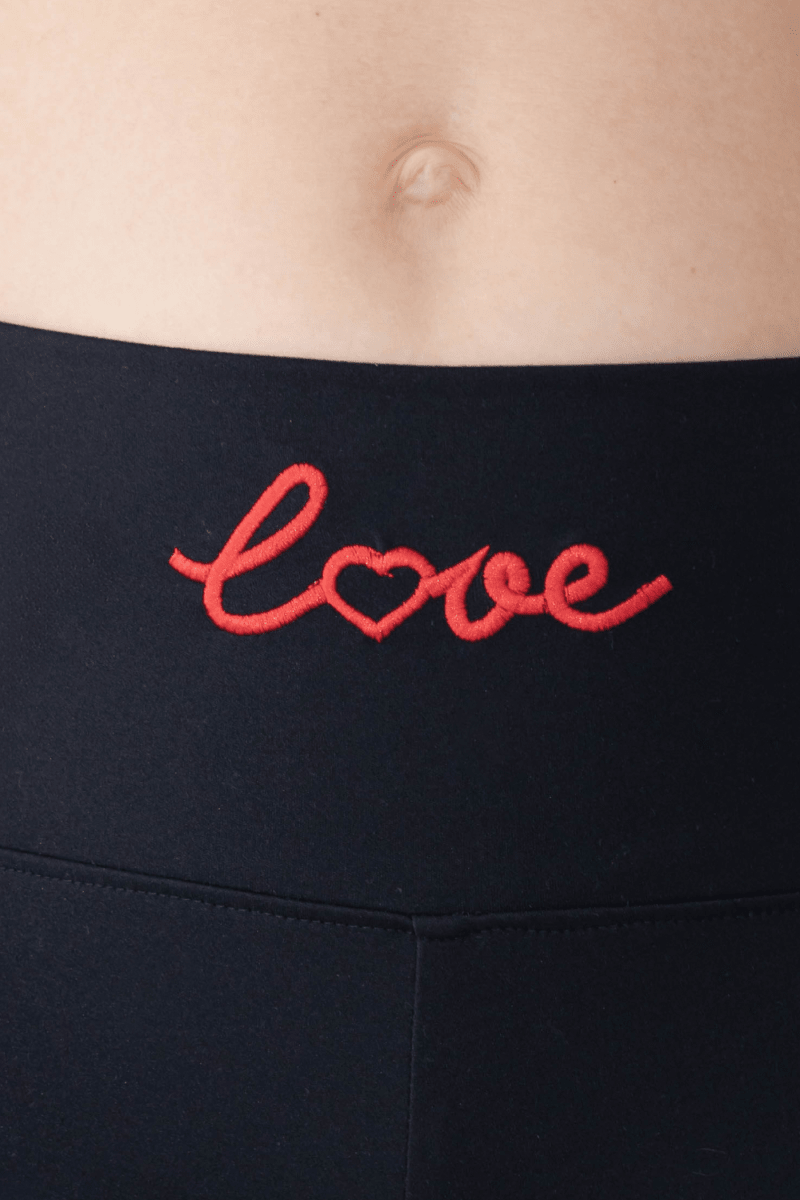 Adore Yourself High - Waisted Premium Legging - Black/Red - Self - Adore