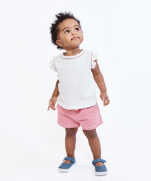 Girls | Adrian Baby Shirt | White/Pink