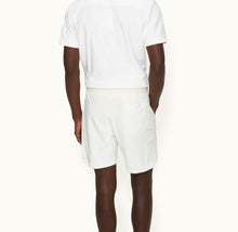 Afador Classic Fit Mix Texture Sweat Shorts | White Sand