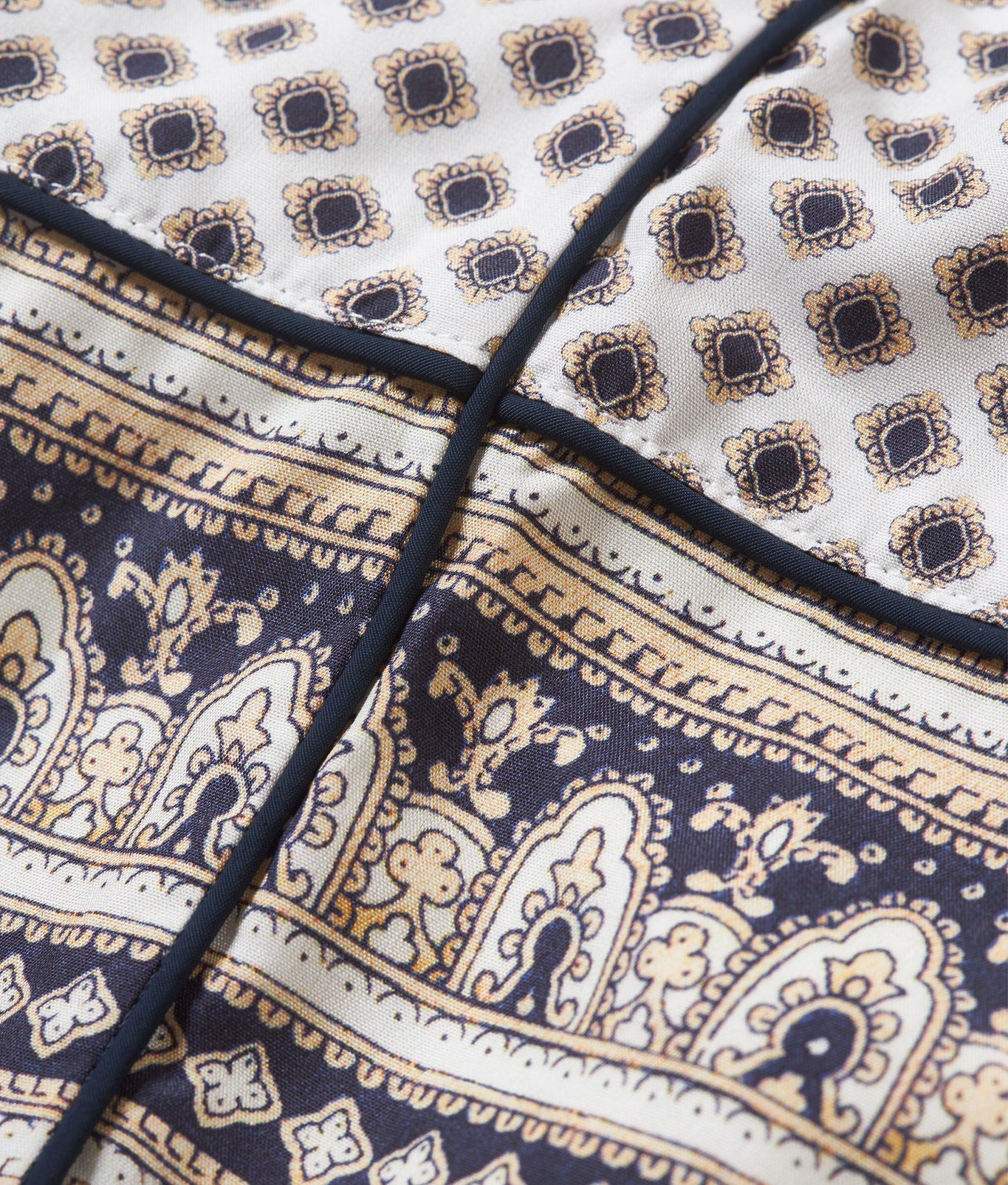 Alfred Solmio Print Relaxed Fit Lounge Trousers | White Sand