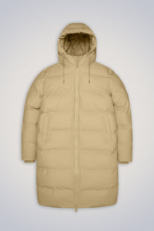 Rains Alta Long Puffer Jacket Jackets 24 Sand