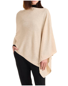 Amicale Cashmere | Women | Cashmere Poncho | Oatmeal V3