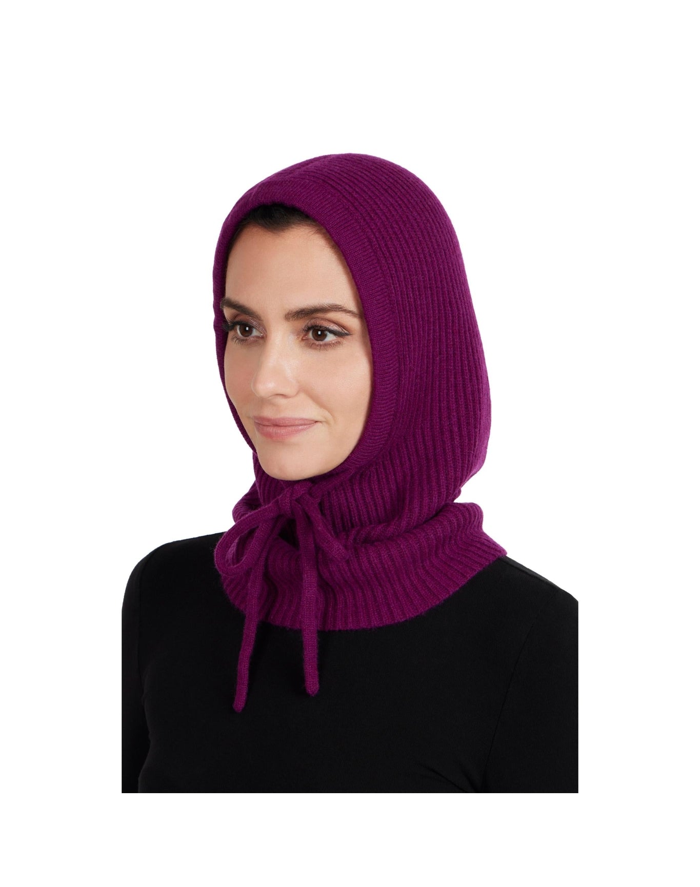 Amicale Cashmere | Women | Hood | Purple
