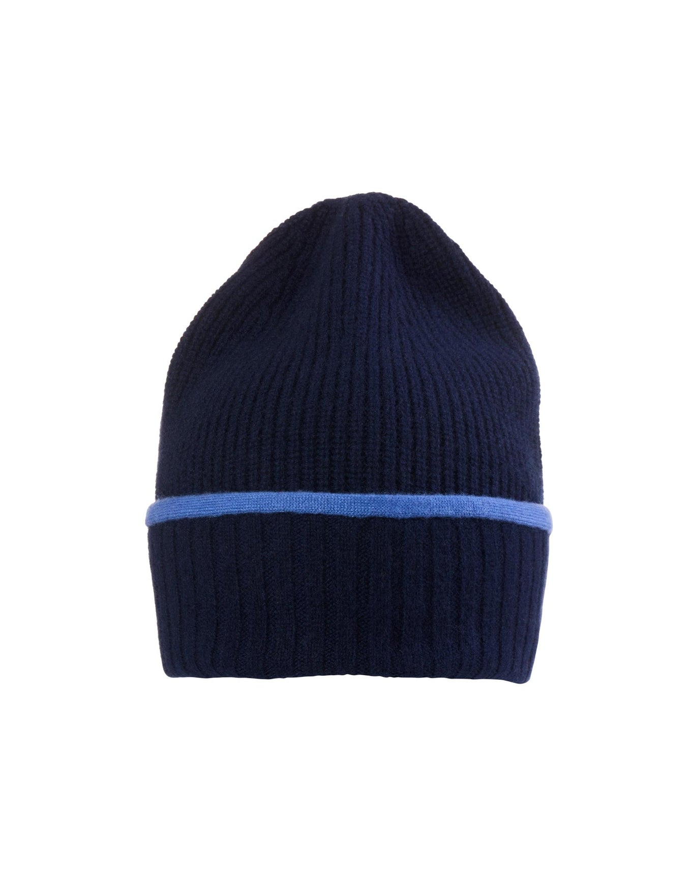 Amicale Cashmere | Women | Ribbed Beanie | Navy V2