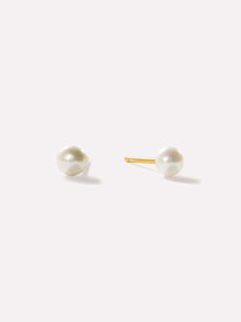Ana Luisa Earrings Studs Earrings Pearl Stud Earrings Mini Organic Pearl Gold Vermeil