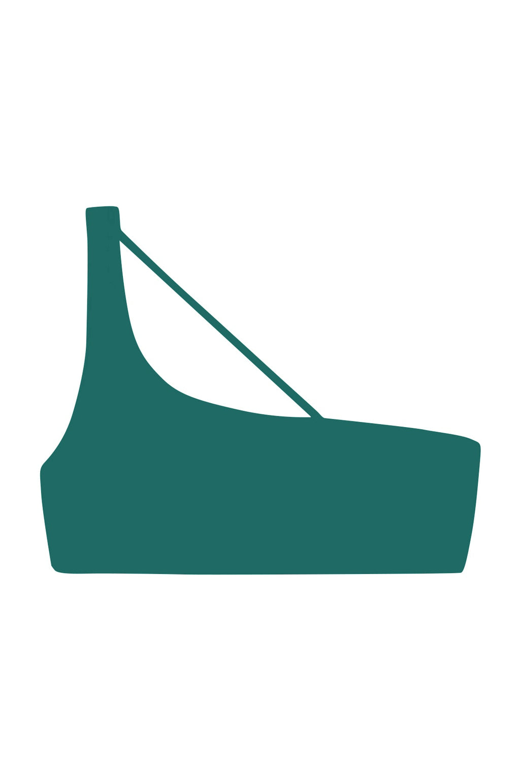 Apex One Shoulder Top | Cacti Matte