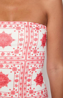 Arizona Tile Print Maxi Dress | Red