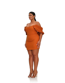Azo Dress | Tangerine