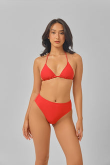 Women | High Waist Bottoms | Shanghai Red