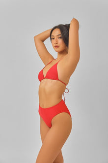Women | High Waist Bottoms | Shanghai Red