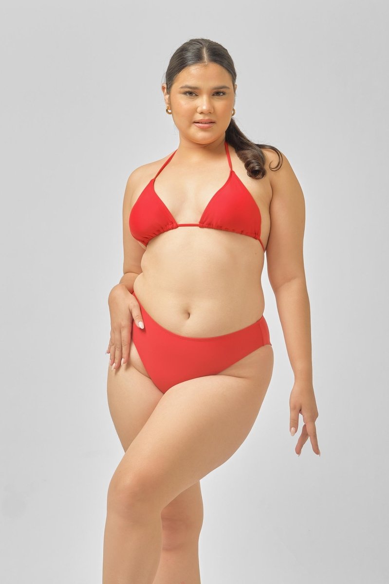 Women | High Waist Bottoms | Shanghai Red