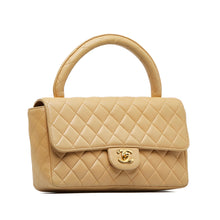 Chanel | Pre-Owned Medium Kelly Parent Top Handle Bag | Brown/Beige