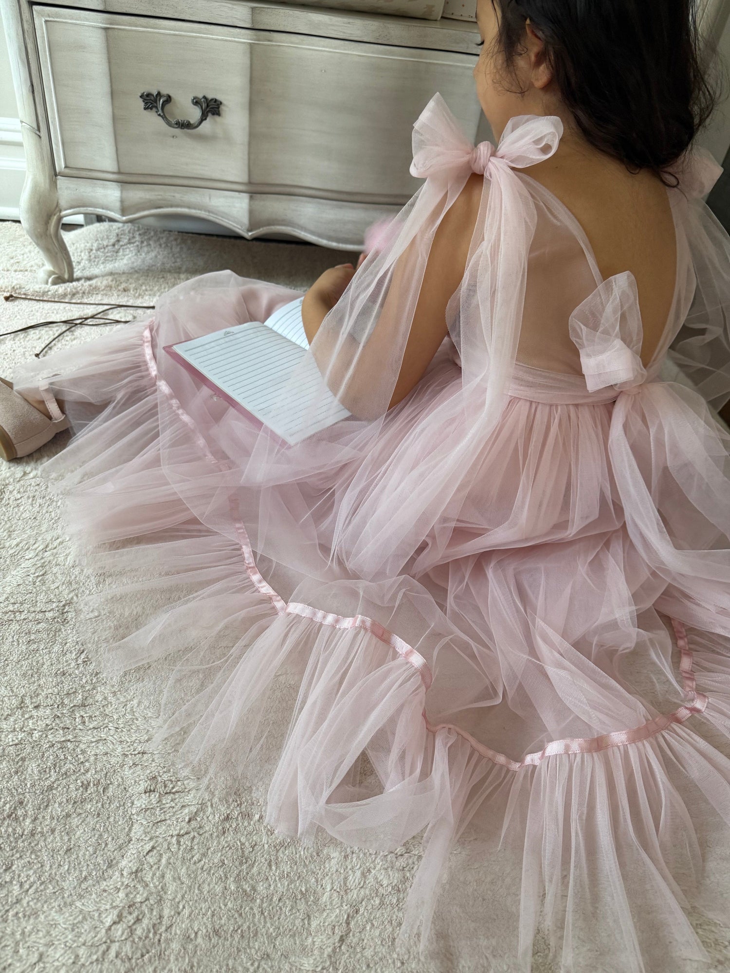 Girl | Camila Light Tulle Gown | Pink