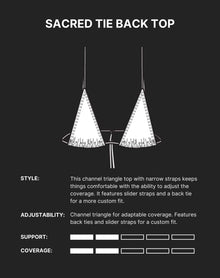 Sacred Tie Back Tassel Bikini Top | Lustrous Gold