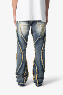 B638 Ethereal Flare Rip Denim | Medium Blue