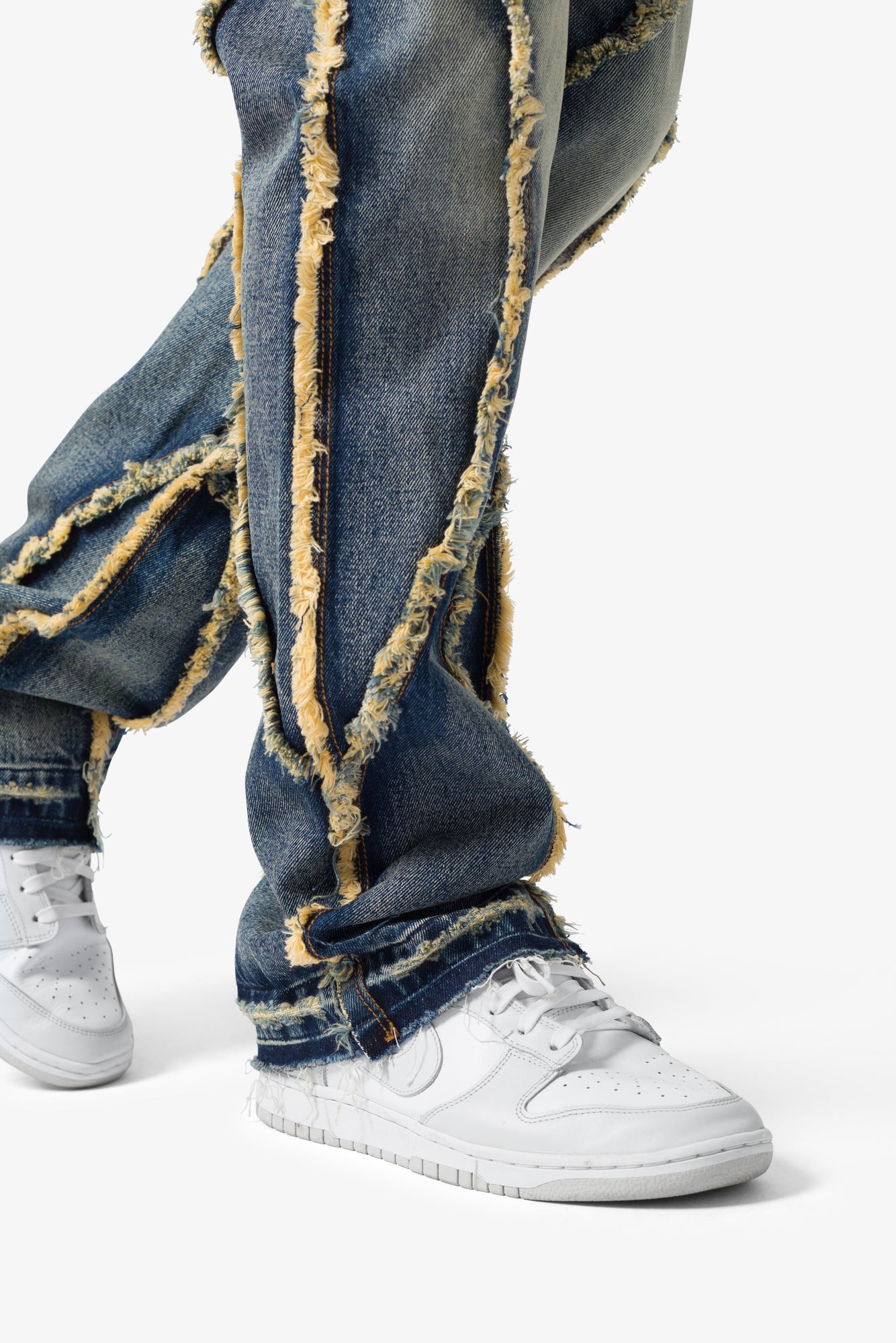B638 Ethereal Flare Rip Denim | Medium Blue