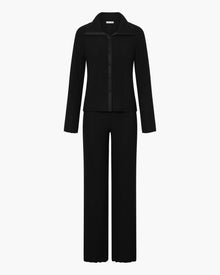 Black Set - Baciami Long Sleeve Top & Pant Set