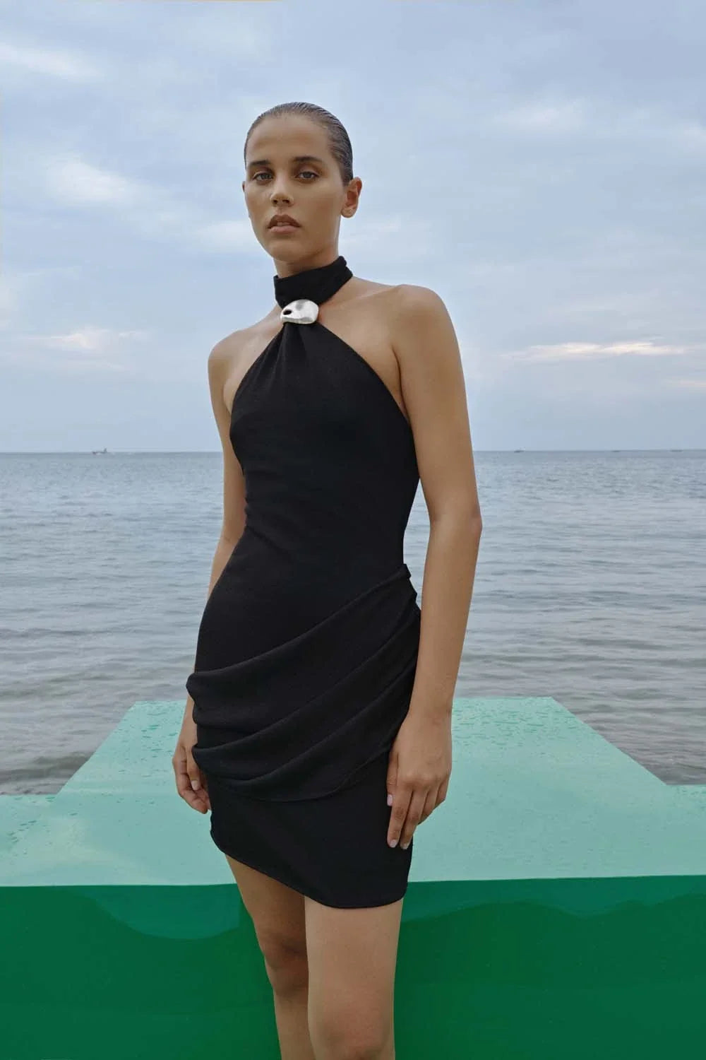 Moca Mini Dress | Coal