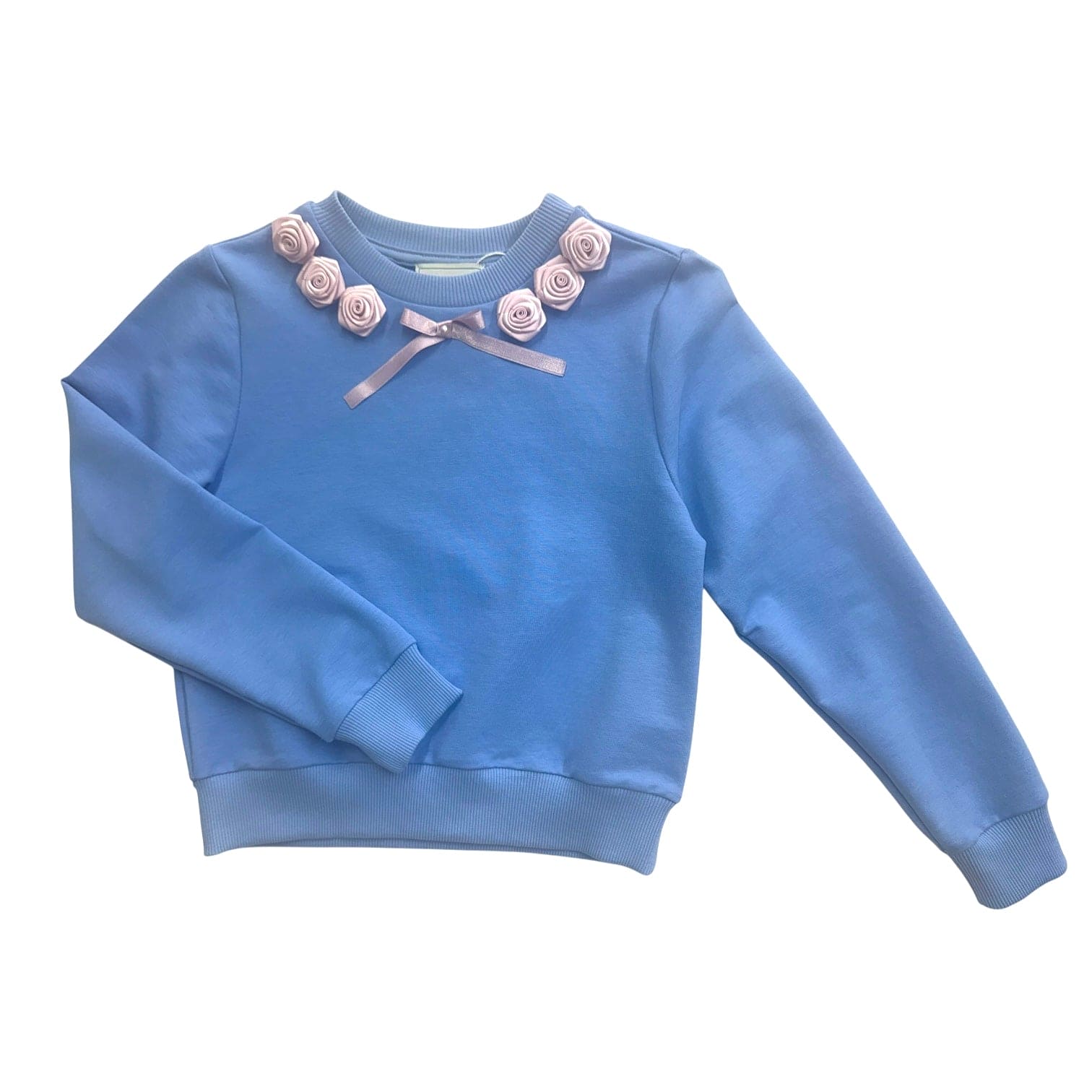 Girl | Maya Cotton Sweater Top | Blue